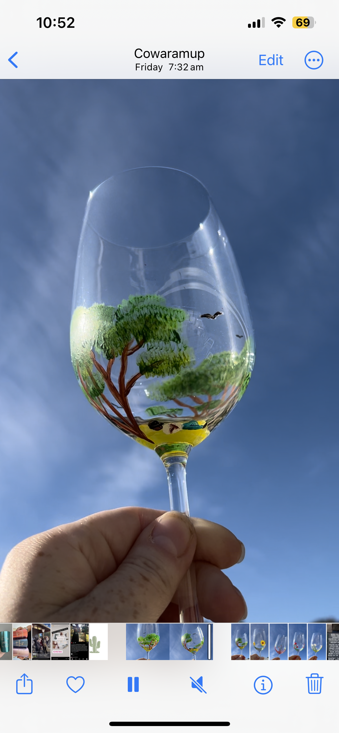 Tree wine glass