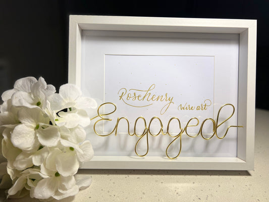 Engaged picture frame